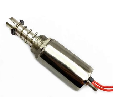 Open Frame Solenoid Electromagnet with Adjustable Stroke and Copper Winding for 6V 9V 12V DC Applications