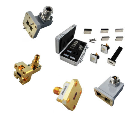 आरएफ माइक्रोवेव सिस्टम के लिए कम सम्मिलन हानि उच्च शक्ति सहिष्णुता व्यापक आवृत्ति कवरेज वेवगाइड घटक