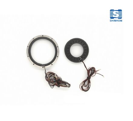 उच्च परिशुद्धता डबल चैनल रोटरी ट्रांसफार्मर व्यापक तापमान सीमा संकेत रूपांतरण के लिए फेराइट कोर के साथ